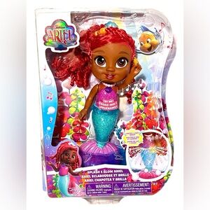 Disney Junior Ariel Splash & Glow Doll – Lights, Music & Water Play!